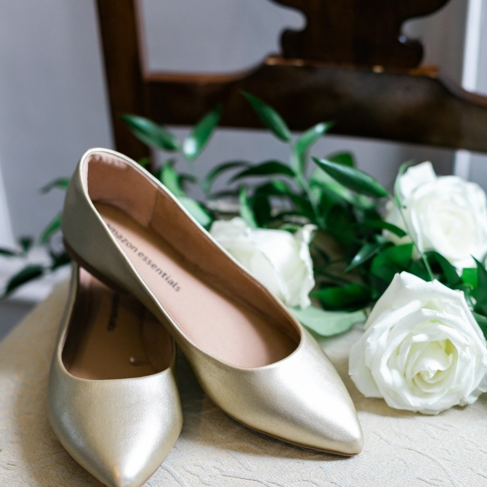 Gold Flats Size 6 1/2